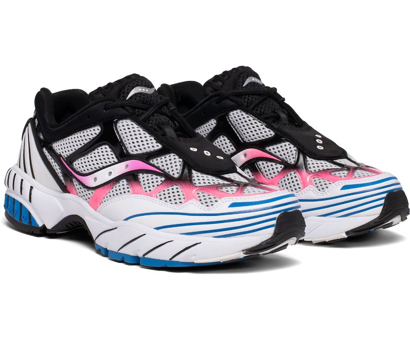 Saucony Grid Web Women's Originals White / Pink / Blue | Canada 009OKIR